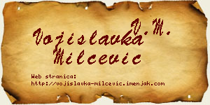 Vojislavka Milčević vizit kartica